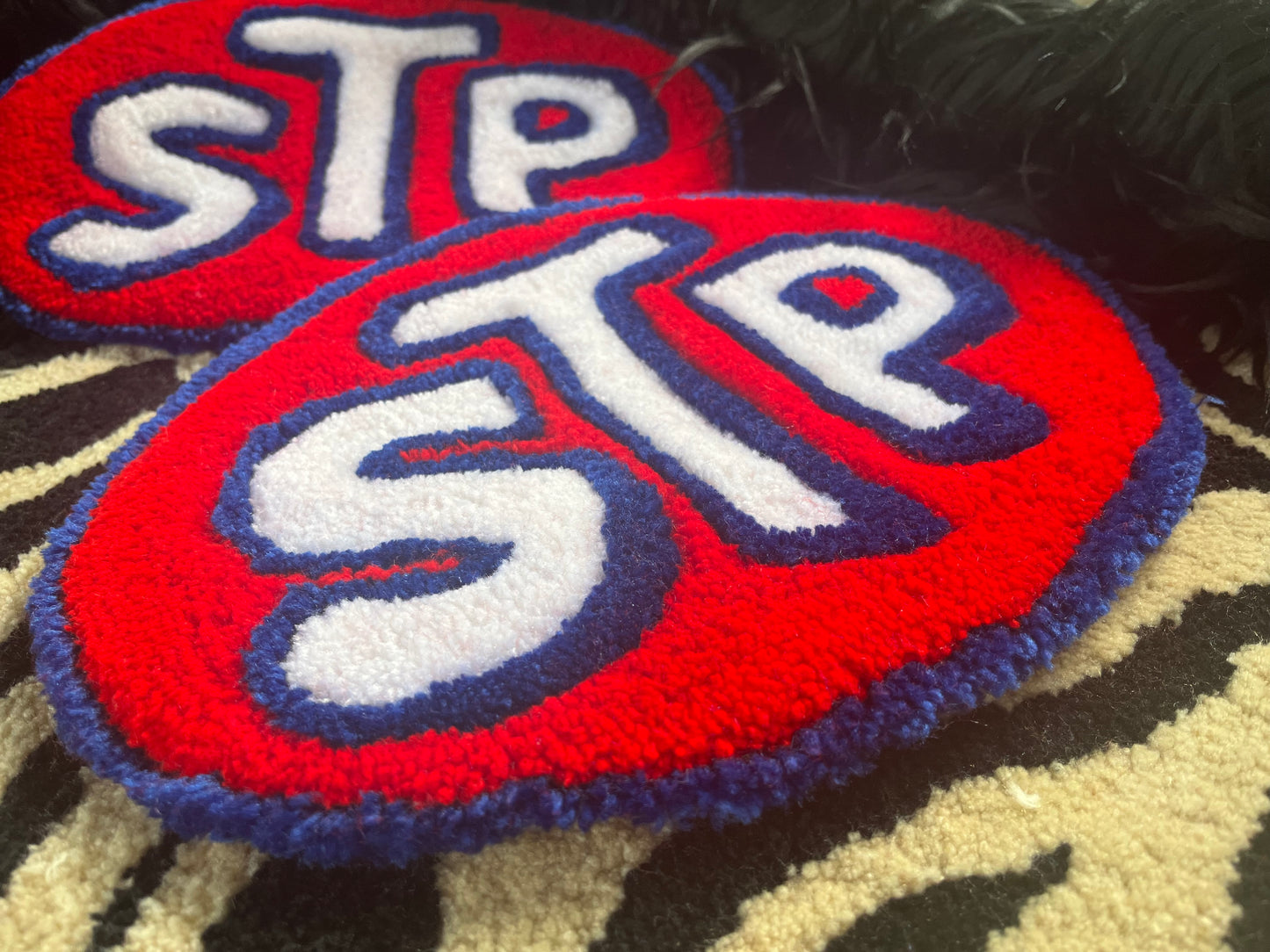 “STP” Decal Rug