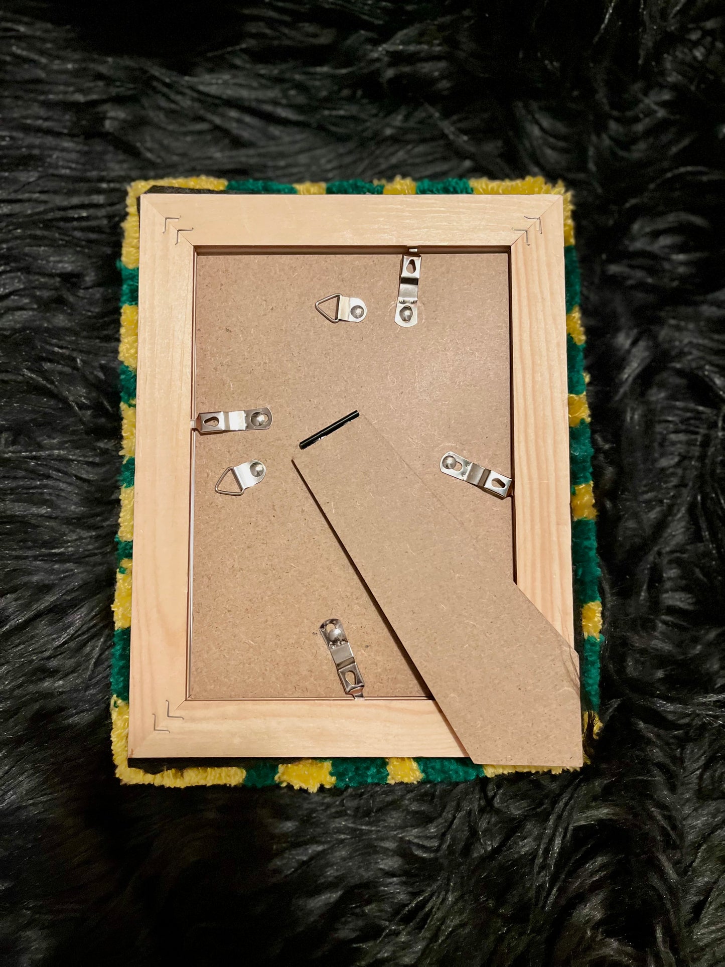 Emerald & Lime Fuzz Frame