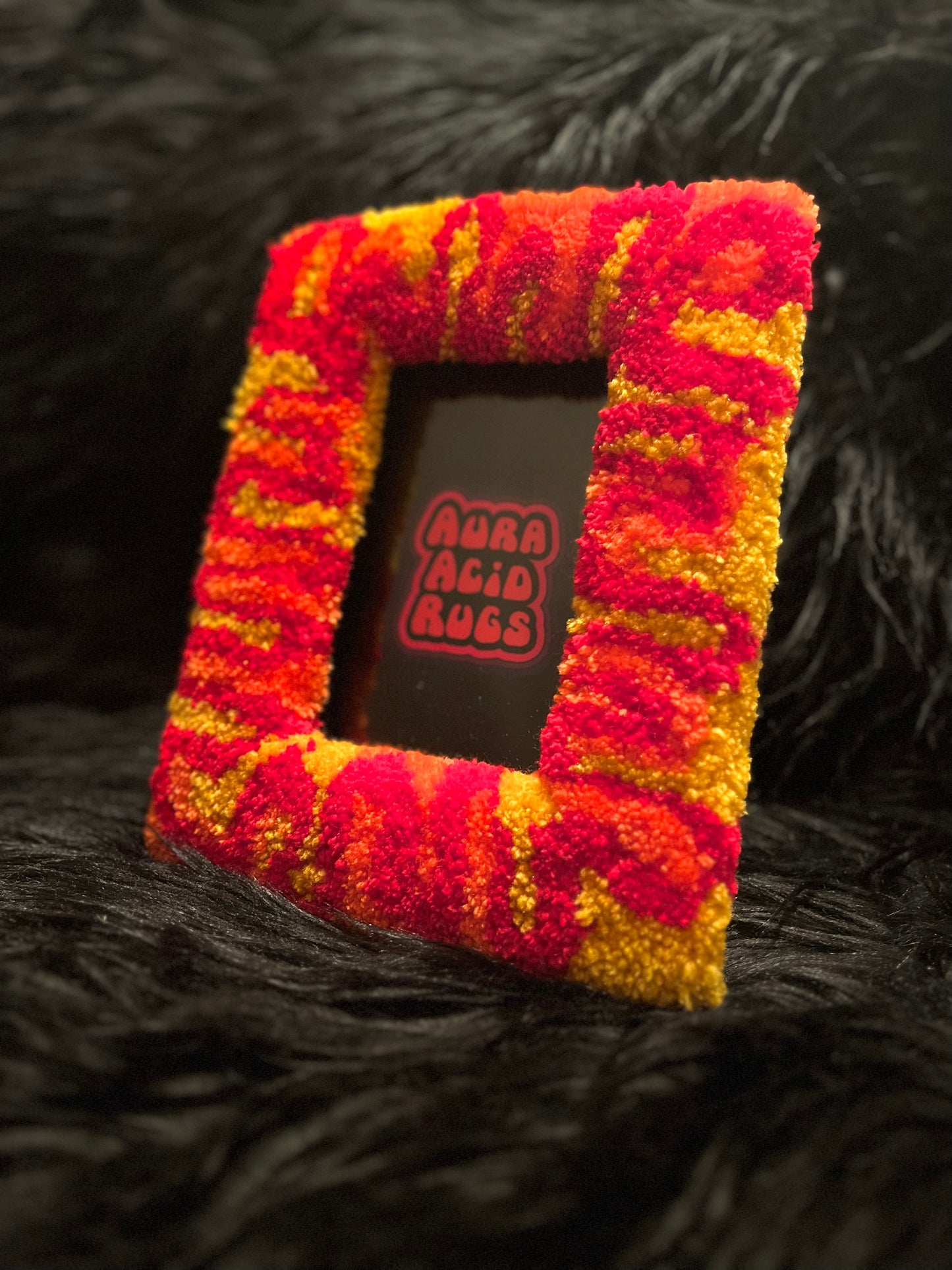 Red/Sunflower/Orange Fuzz Frame