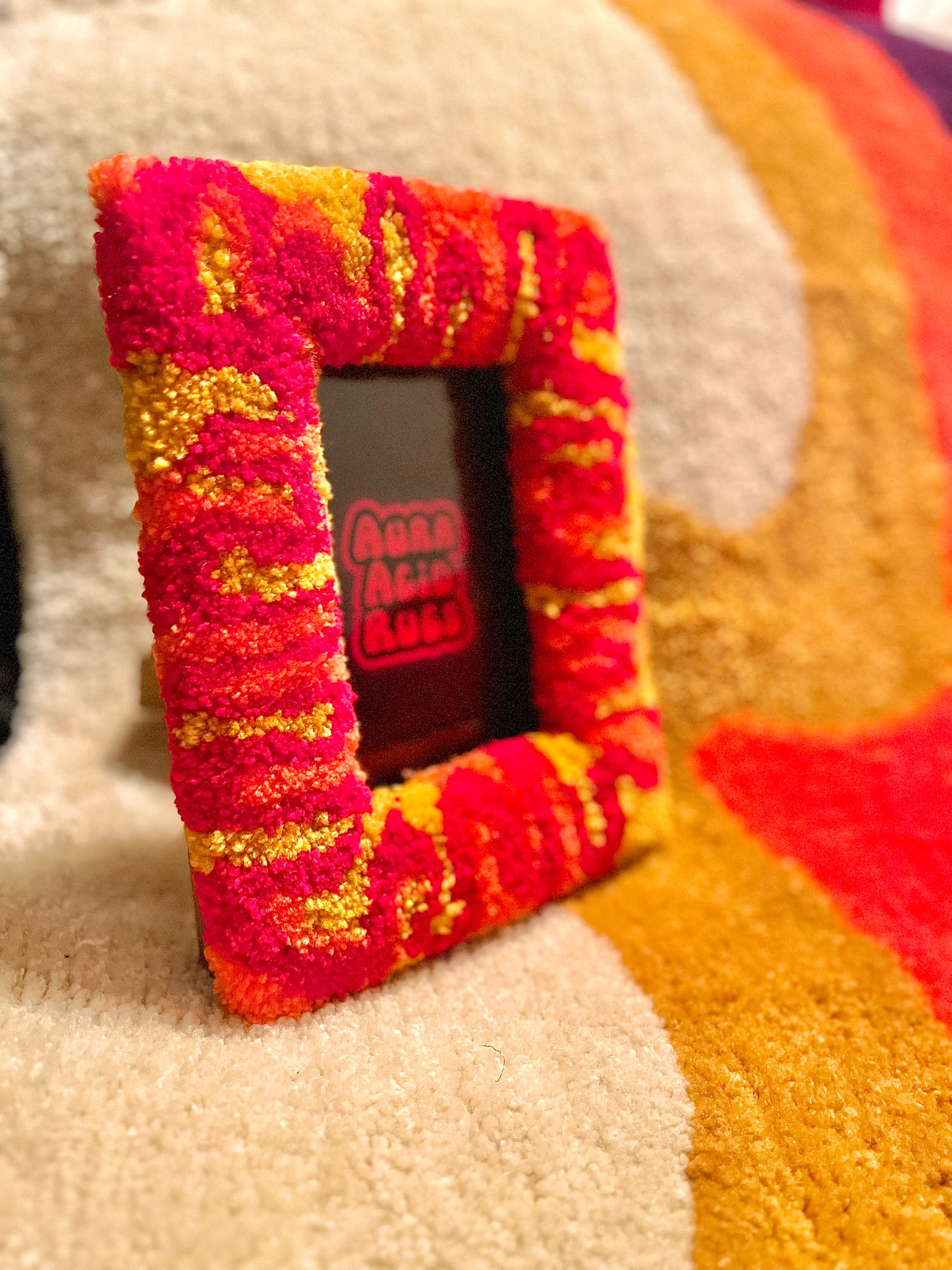 Red/Sunflower/Orange Fuzz Frame