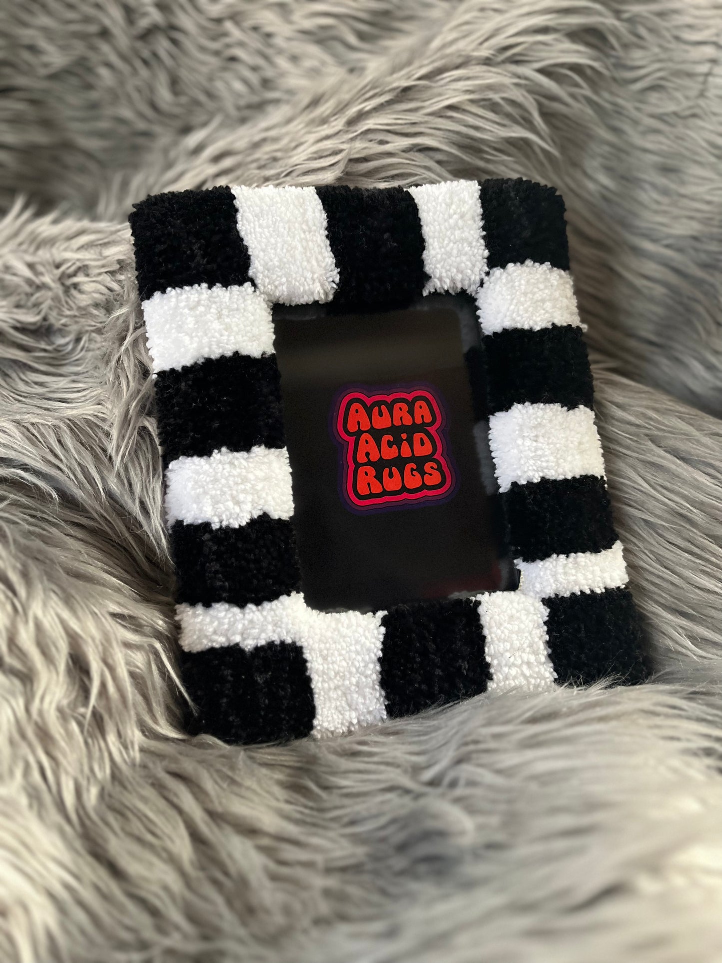 Black & White Fuzz Frame