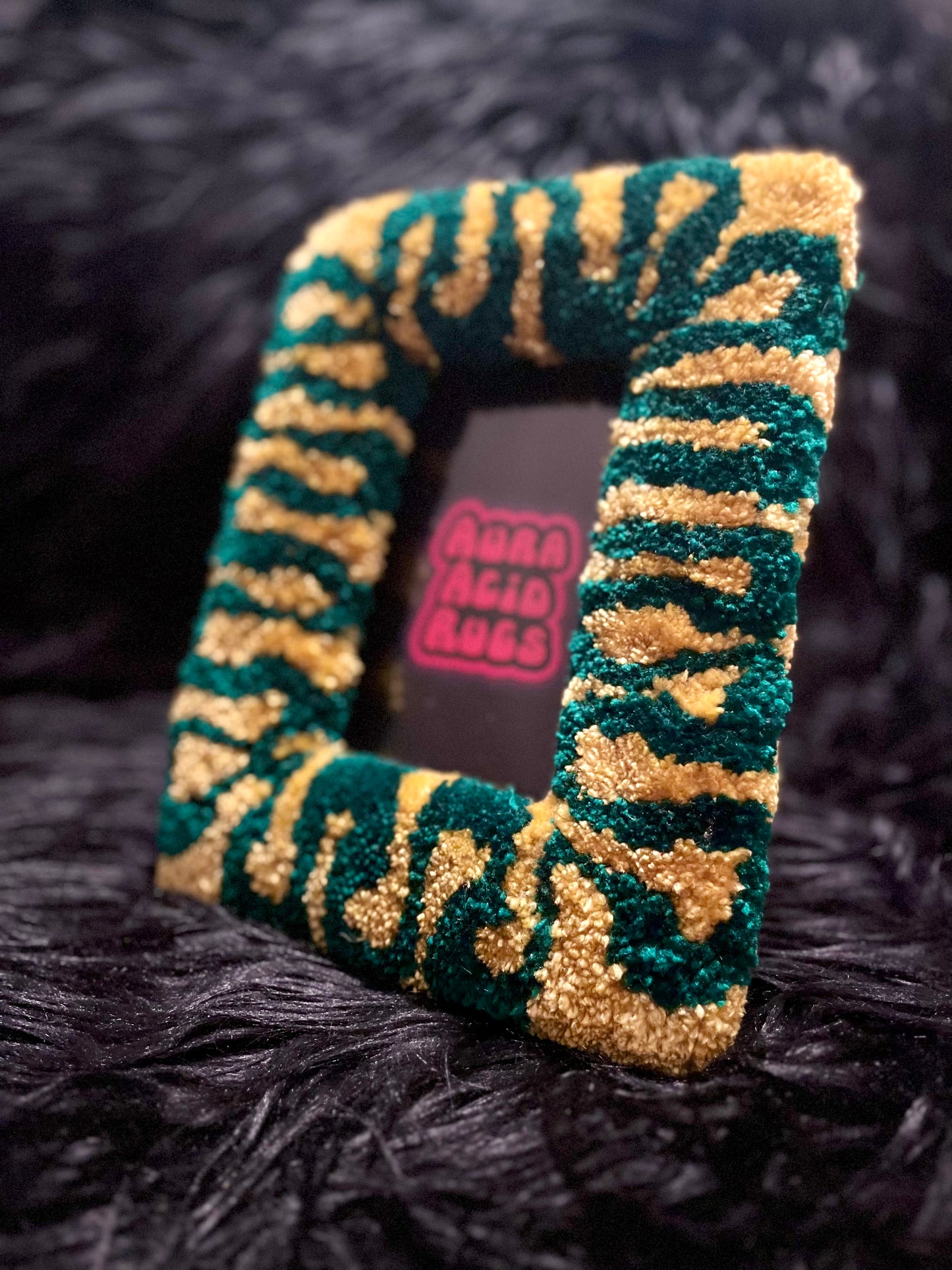 Emerald & Lime Fuzz Frame