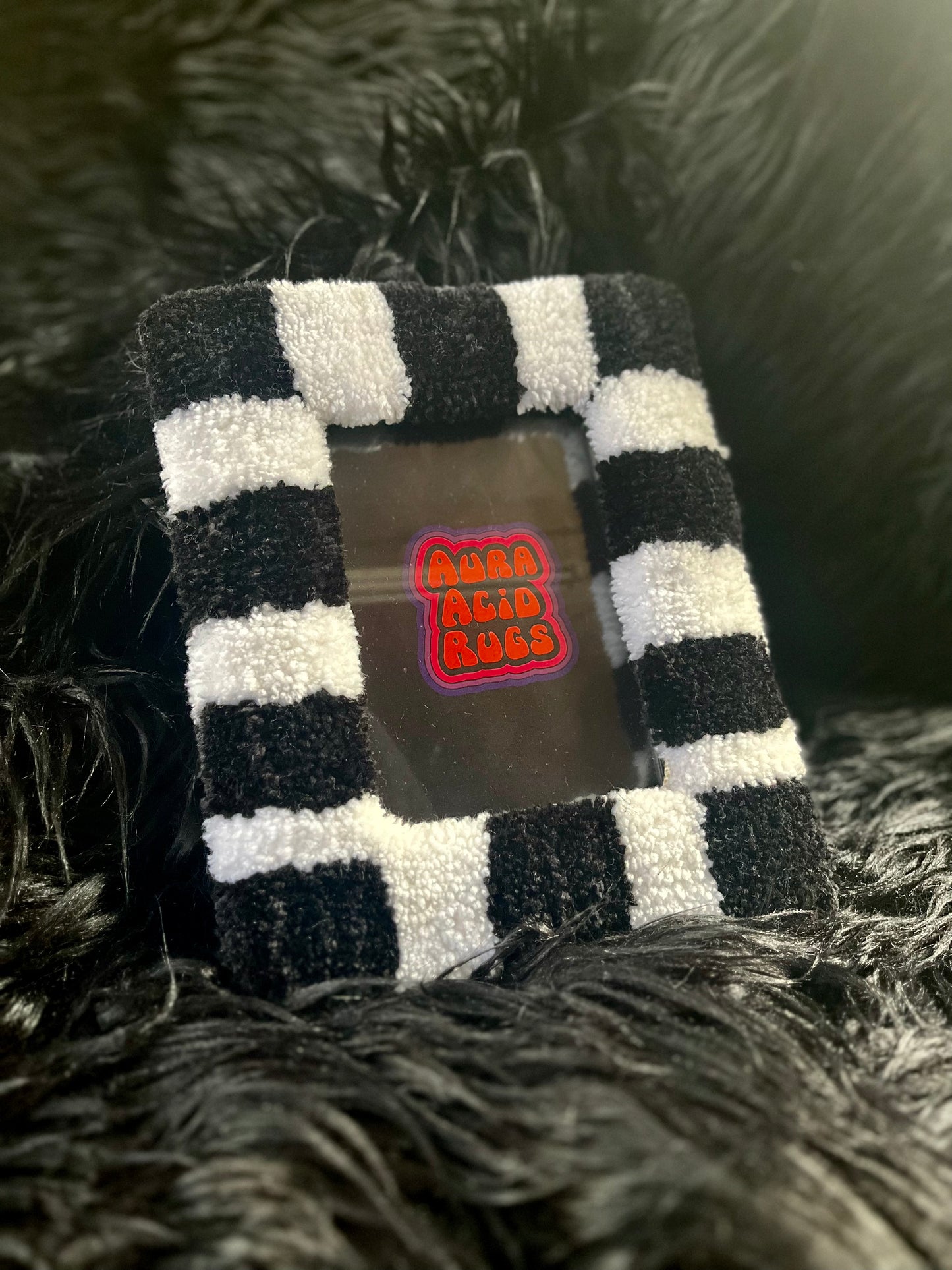 Black & White Fuzz Frame