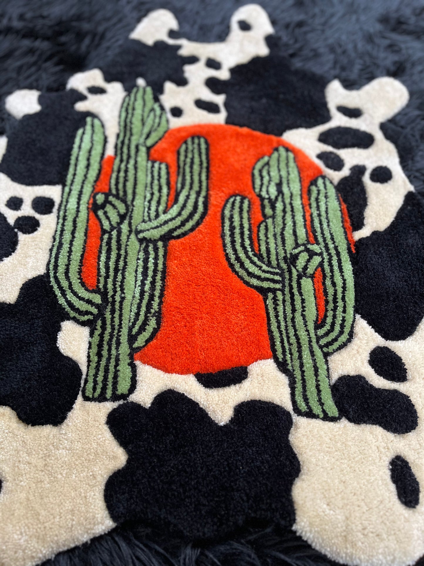 “Lugo’s Ranch” Cowhide Rug