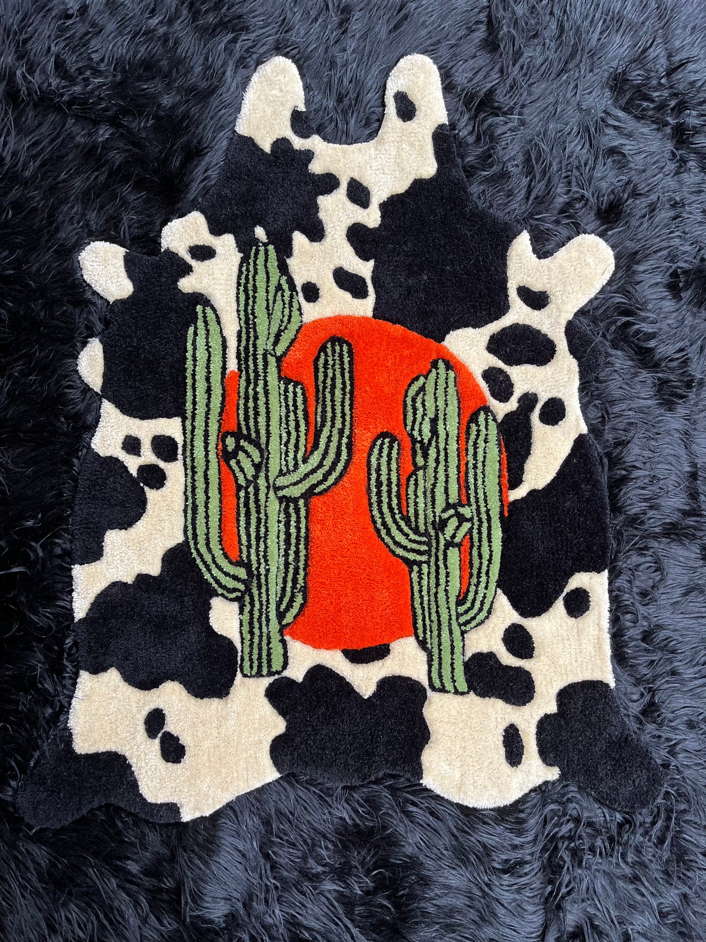 “Lugo’s Ranch” Cowhide Rug