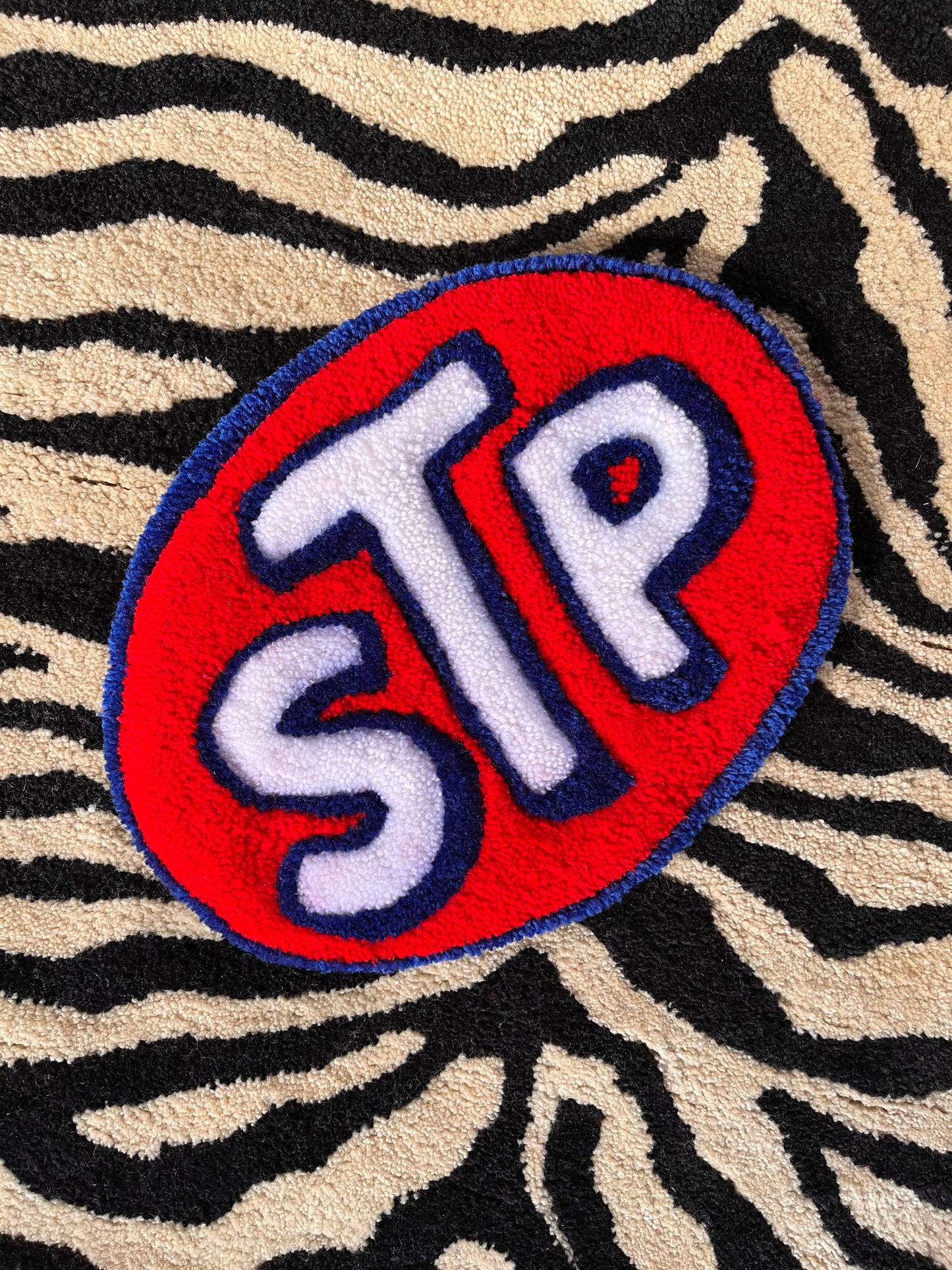 “STP” Decal Rug